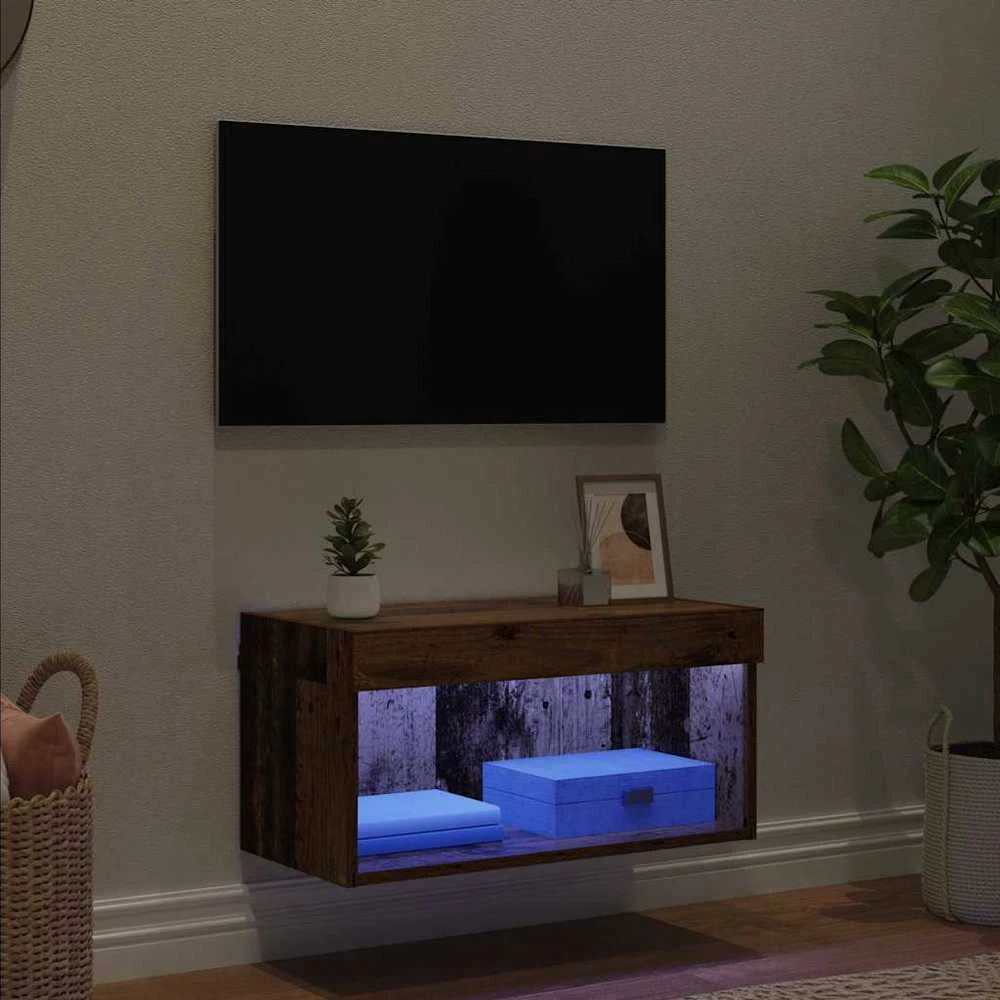 TV staliukas TV spintelių komplektas 60 x 30 x 30 cm Senovinis medis
