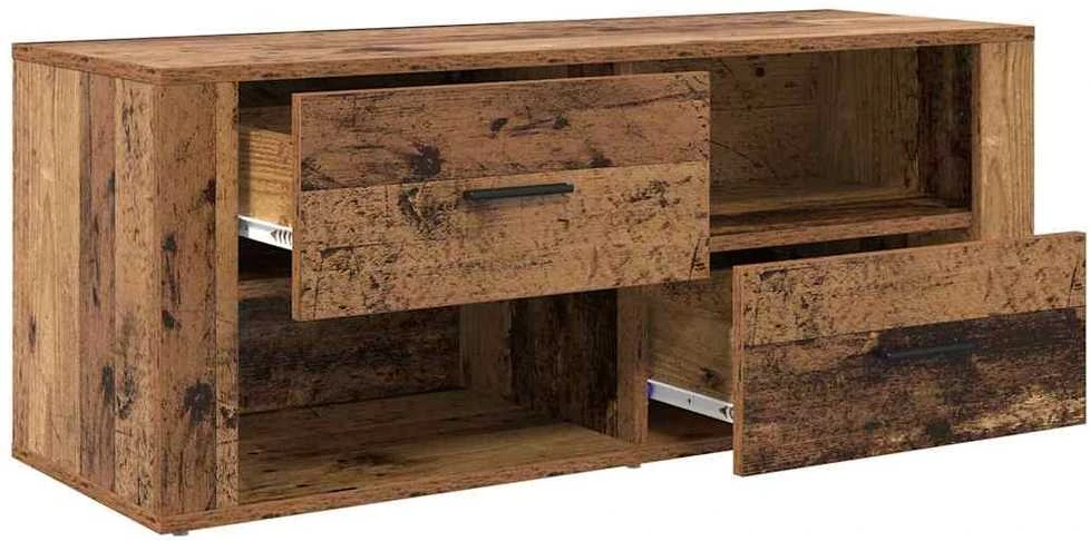 TV staliukas Televizoriaus spintelė 100 x 35 x 40 cm Senovinis medis