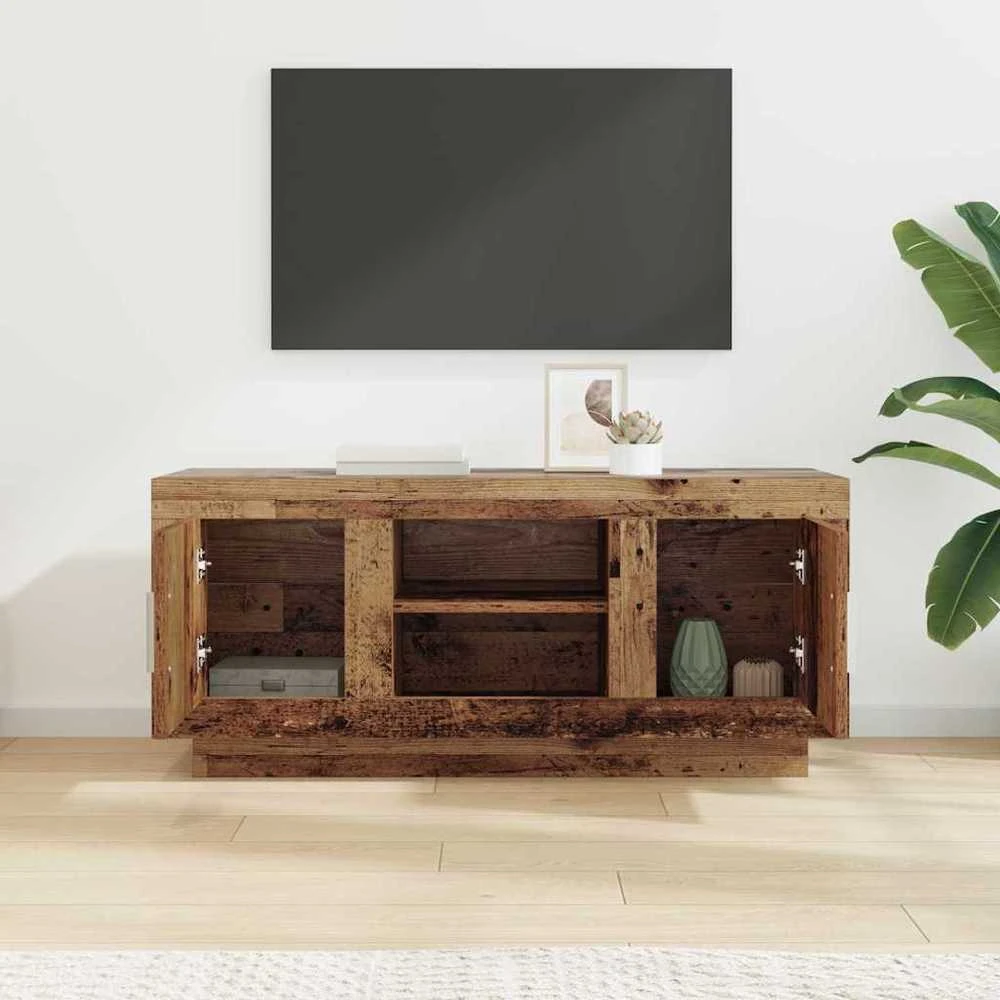 TV staliukas Televizoriaus spintelė 102 x 35 x 45 cm Senovinis medis