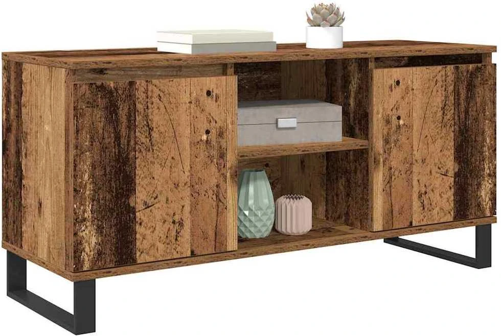 TV staliukas Televizoriaus spintelė 104 x 35 x 50 cm Senovinis medis