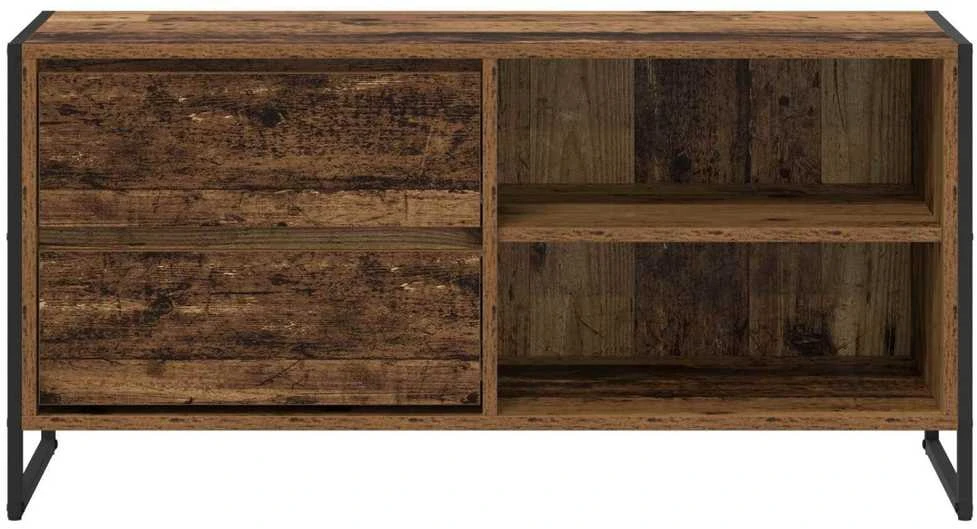 TV staliukas Televizoriaus spintelė 100 x 36 x 49,5 cm Senovinis medis