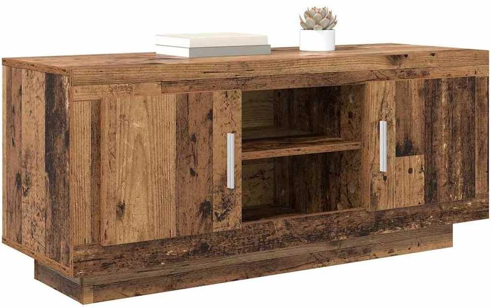 TV staliukas Televizoriaus spintelė 102 x 35 x 45 cm Senovinis medis