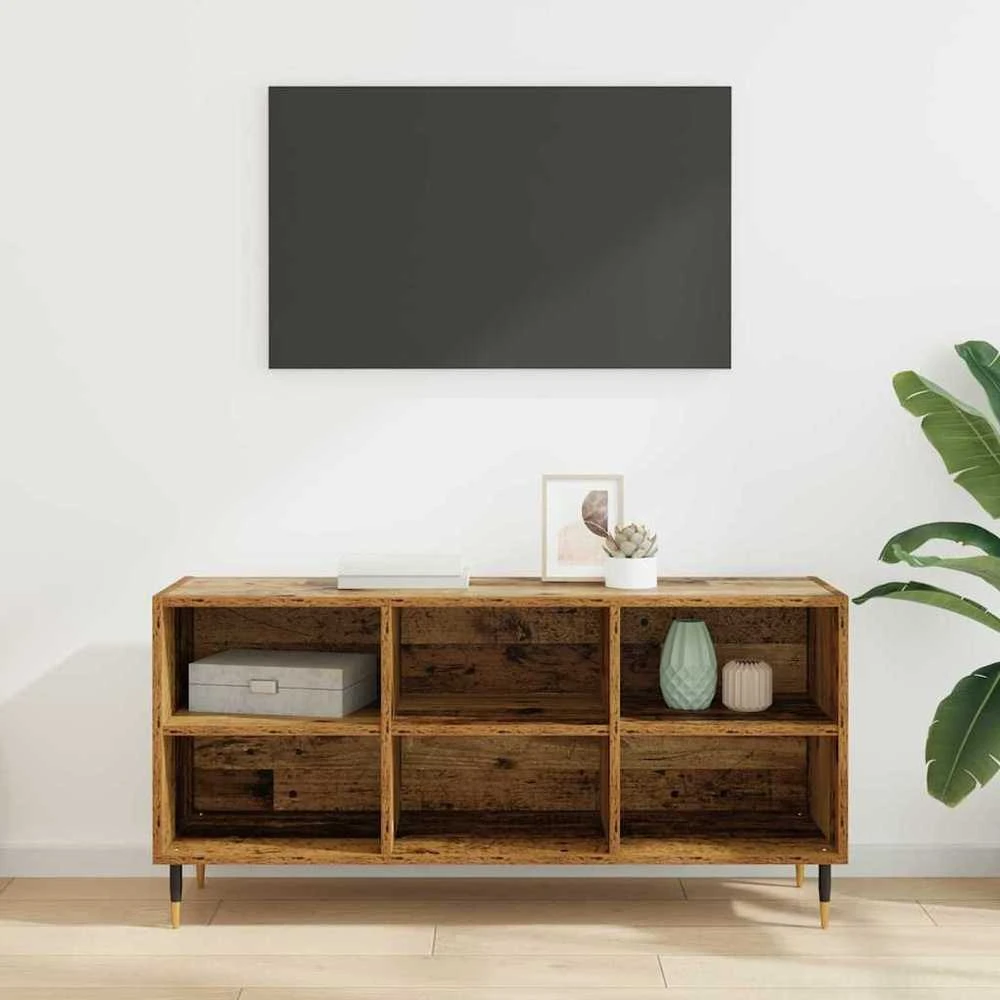 TV staliukas Televizoriaus spintelė 103,5 x 30 x 50 cm Senovinis medis