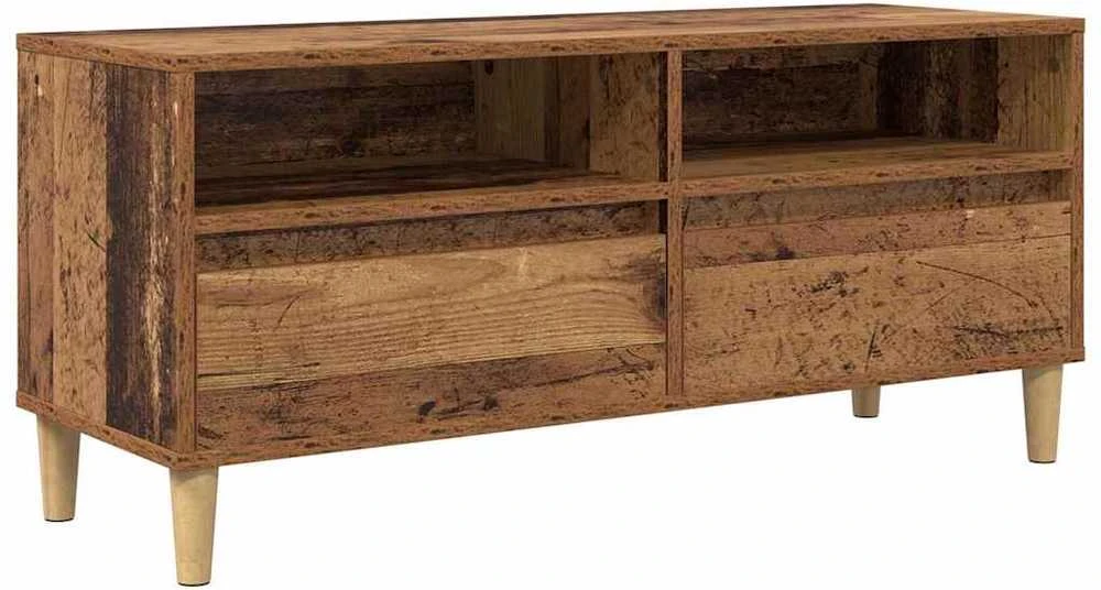 TV staliukas Televizoriaus spintelė 100 x 34,5 x 44,5 cm Senovinis medis