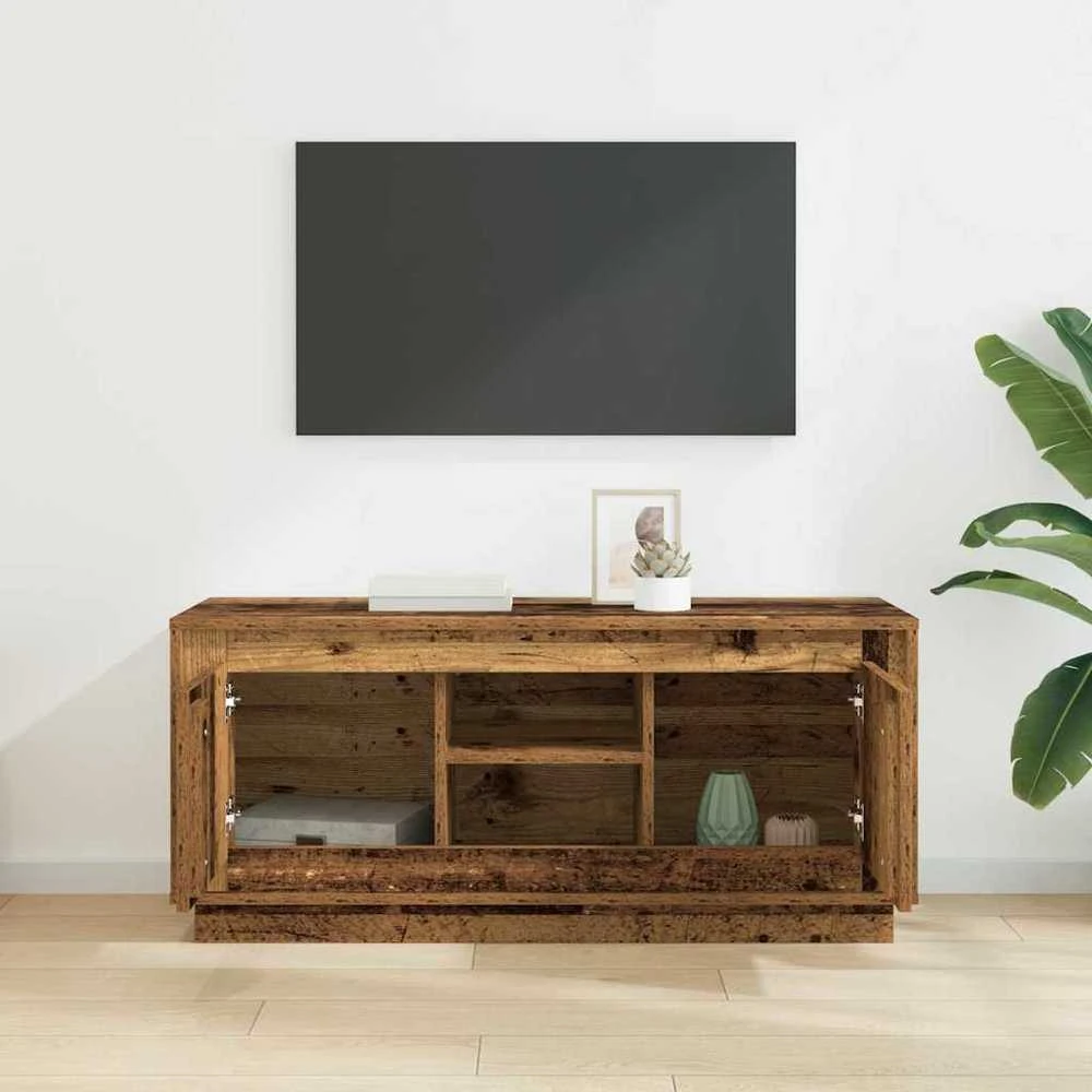 TV staliukas Televizoriaus spintelė 102 x 35 x 45 cm Senovinis medis