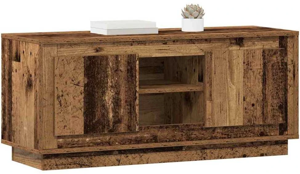 TV staliukas Televizoriaus spintelė 102 x 35 x 45 cm Senovinis medis