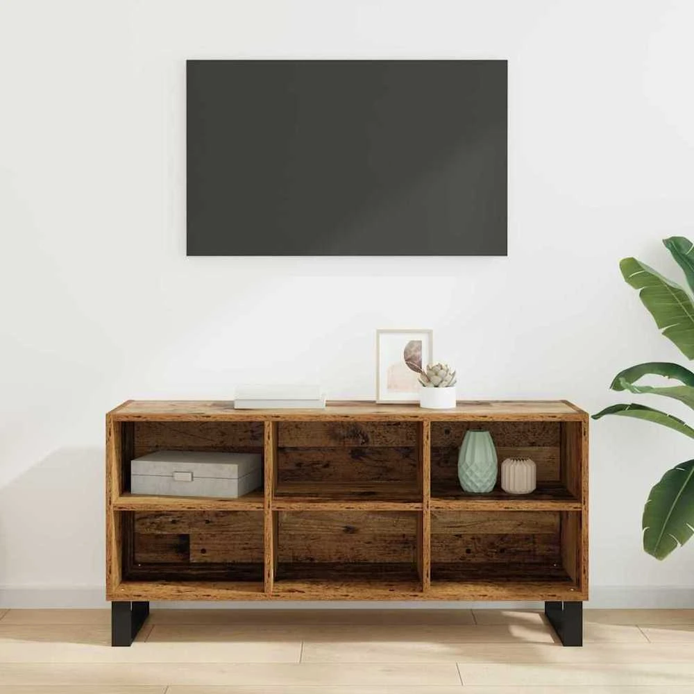 TV staliukas Televizoriaus spintelė 103,5 x 30 x 50 cm Senovinis medis