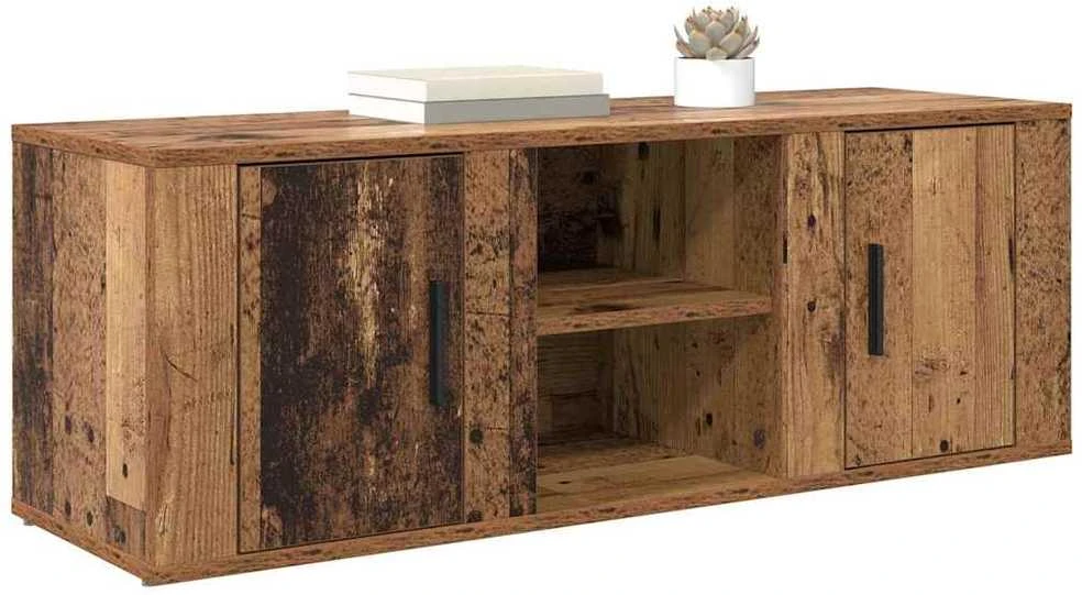 TV staliukas Televizoriaus spintelė 100 x 31,5 x 35 cm Senovinis medis