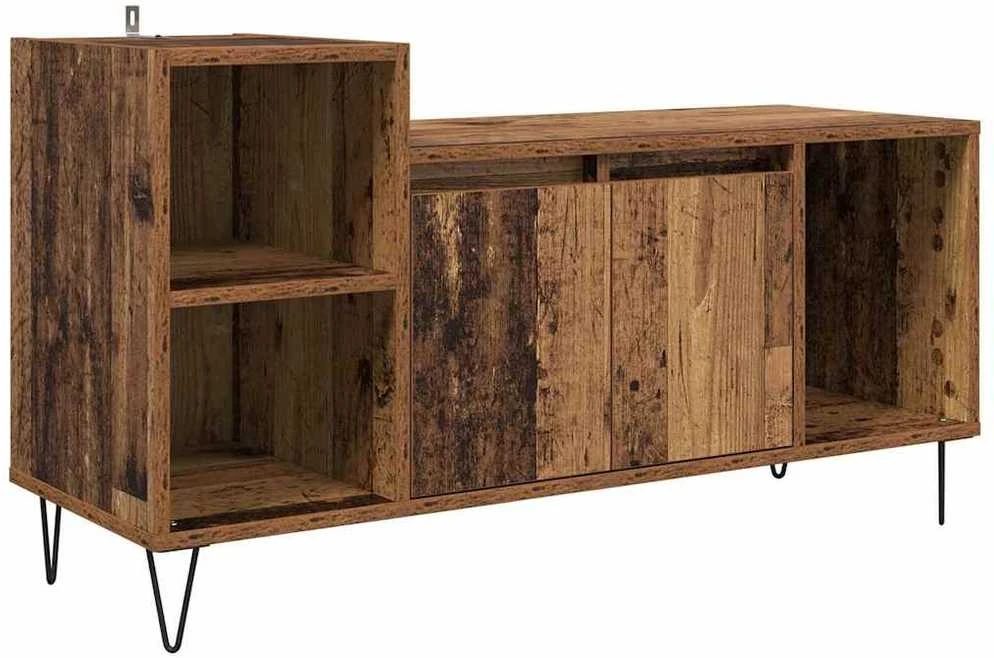 TV staliukas Televizoriaus spintelė 100 x 35 x 55 cm Senovinis medis