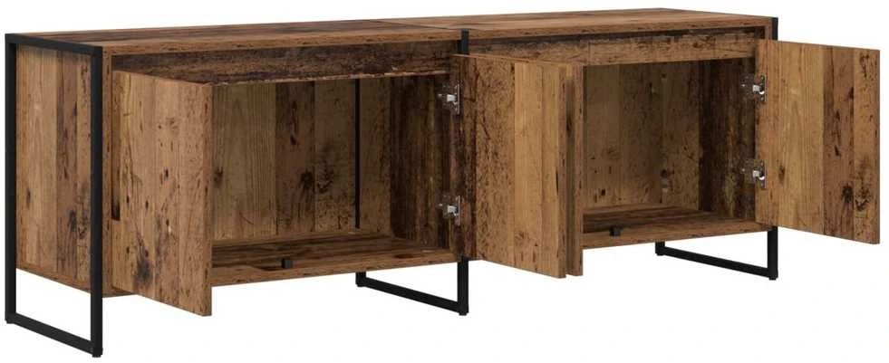 TV staliukas Televizoriaus spintelė 140 x 36 x 49.5 cm Senovinis medis