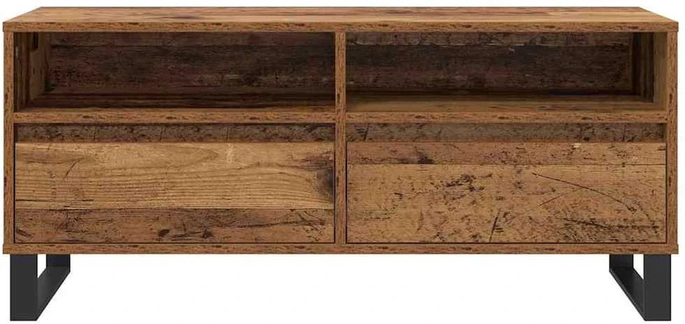 TV staliukas Televizoriaus spintelė Senovinis medis 100 x 34,5 x 44,5 cm