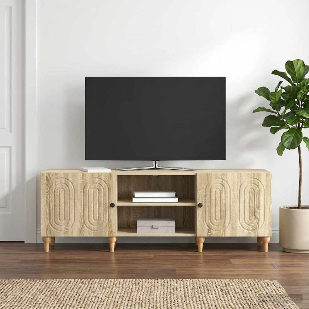 TV staliukas Televizoriaus spintelė 150 x 31 x 50 cm Sonoma ąžuolas