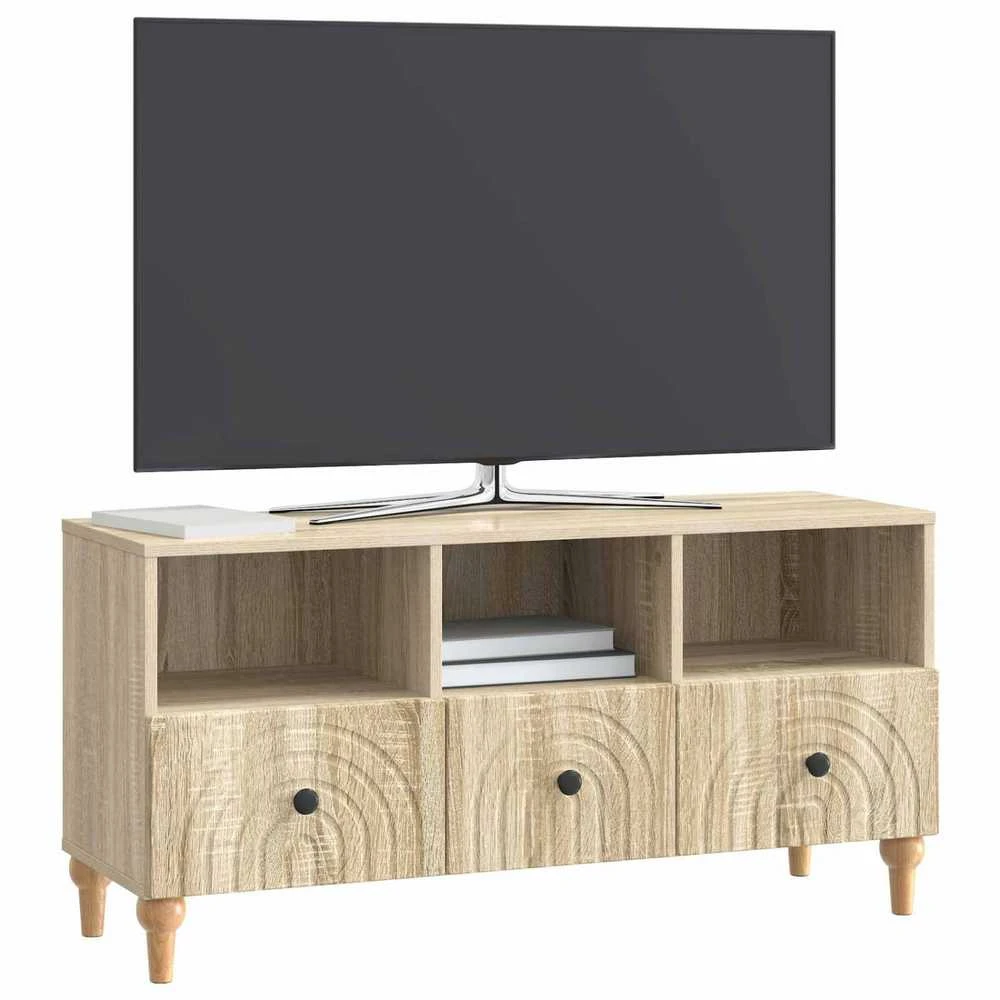 TV staliukas Televizoriaus spintelė 102 x 34,5 x 50 cm Sonoma ąžuolas