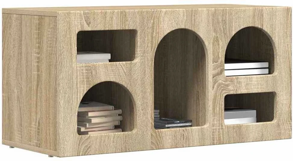 TV staliukas Televizoriaus spintelė ELST 80 x 35 x 40 cm Sonoma ąžuolas