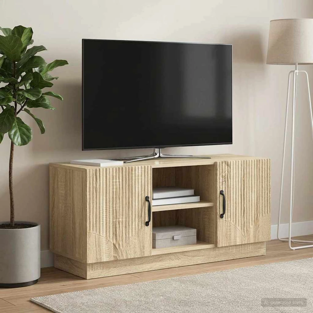 TV staliukas Televizoriaus spintelė 102 x 34,5 x 47 cm Sonoma ąžuolas