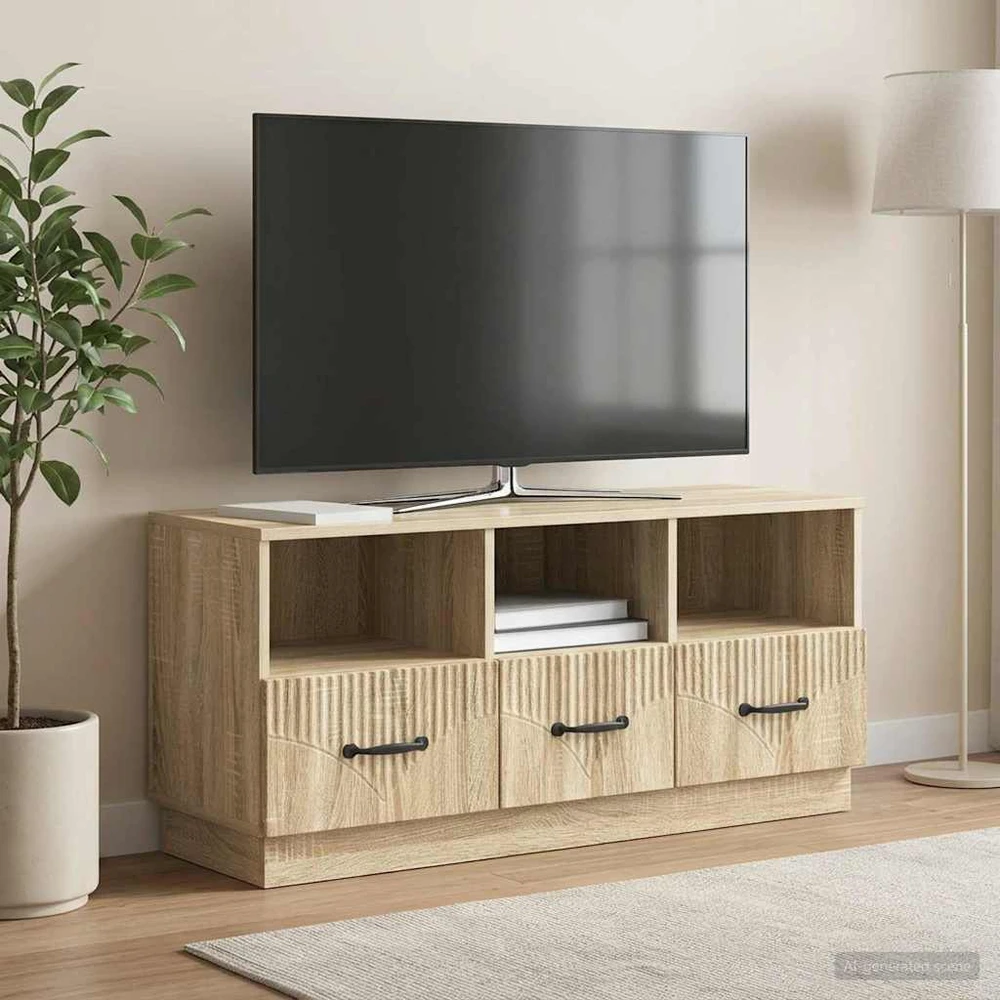 TV staliukas Televizoriaus spintelė Sonoma ąžuolas 102 x 34,5 x 47 cm