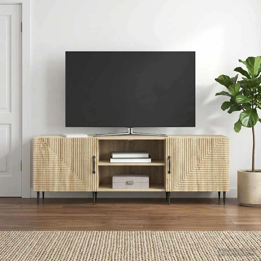 TV staliukas Televizoriaus spintelė 150 x 31 x 50 cm Sonoma ąžuolas