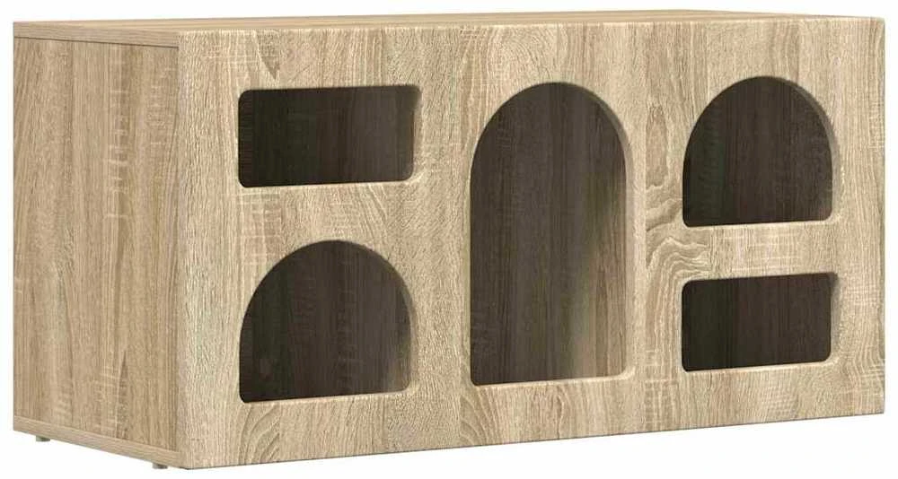 TV staliukas Televizoriaus spintelė ELST 80 x 35 x 40 cm Sonoma ąžuolas
