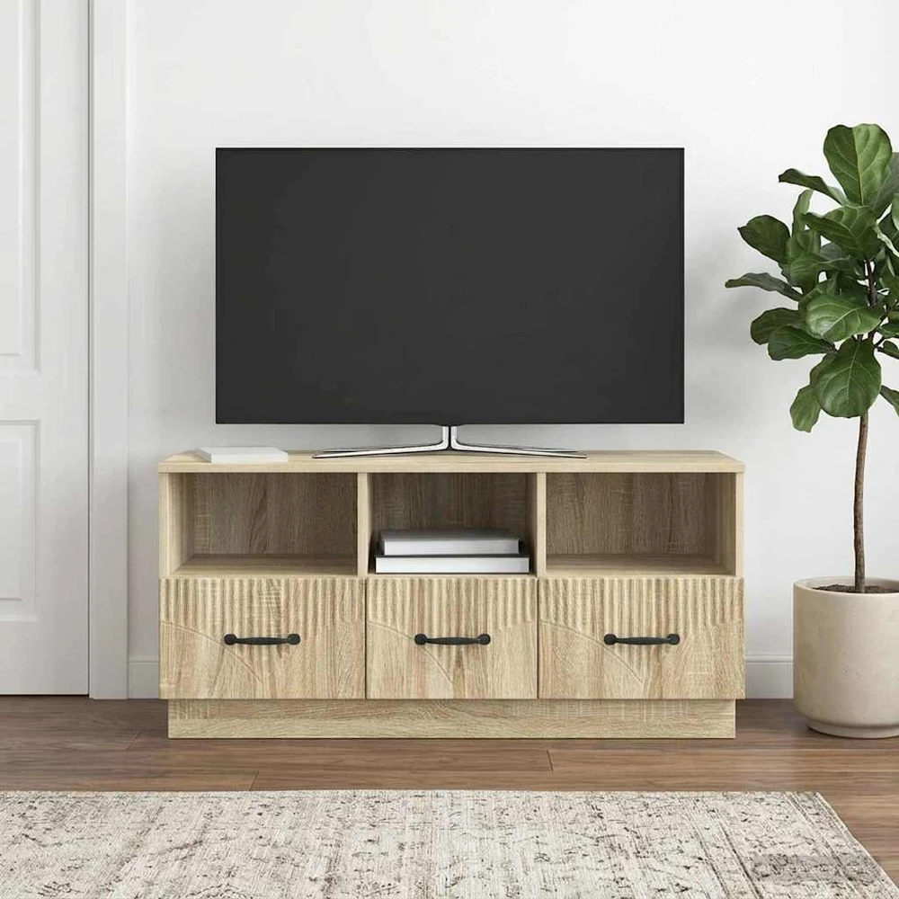 TV staliukas Televizoriaus spintelė Sonoma ąžuolas 102 x 34,5 x 47 cm
