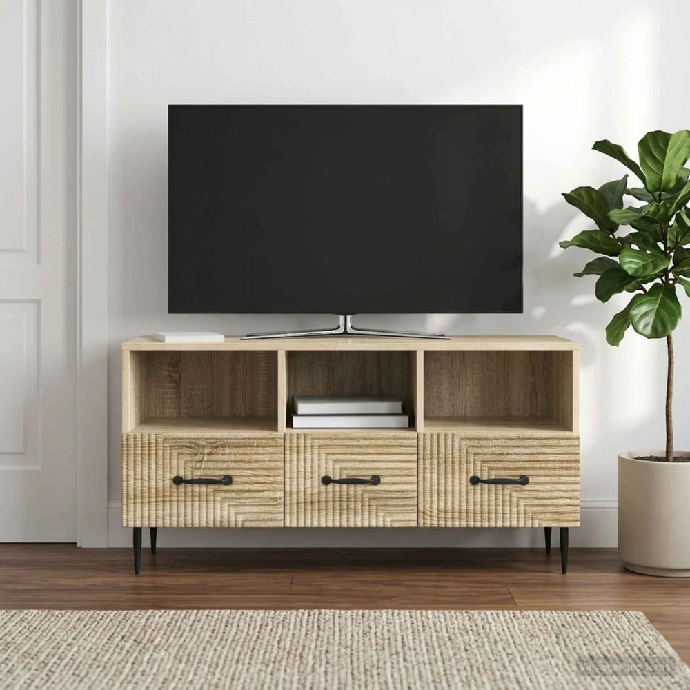 TV staliukas Televizoriaus spintelė Sonoma ąžuolas 102 x 34,5 x 50 cm