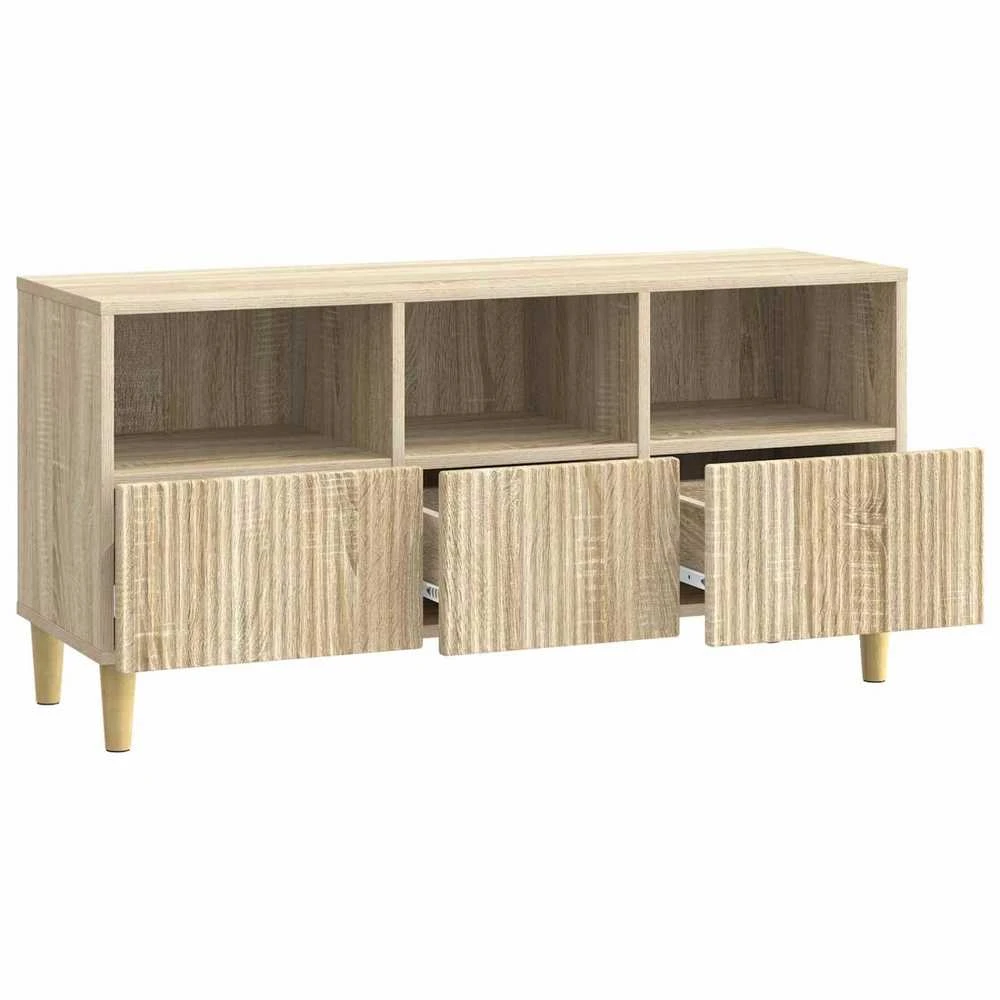 TV staliukas Televizoriaus spintelė 102 x 34,5 x 50 cm Sonoma ąžuolas
