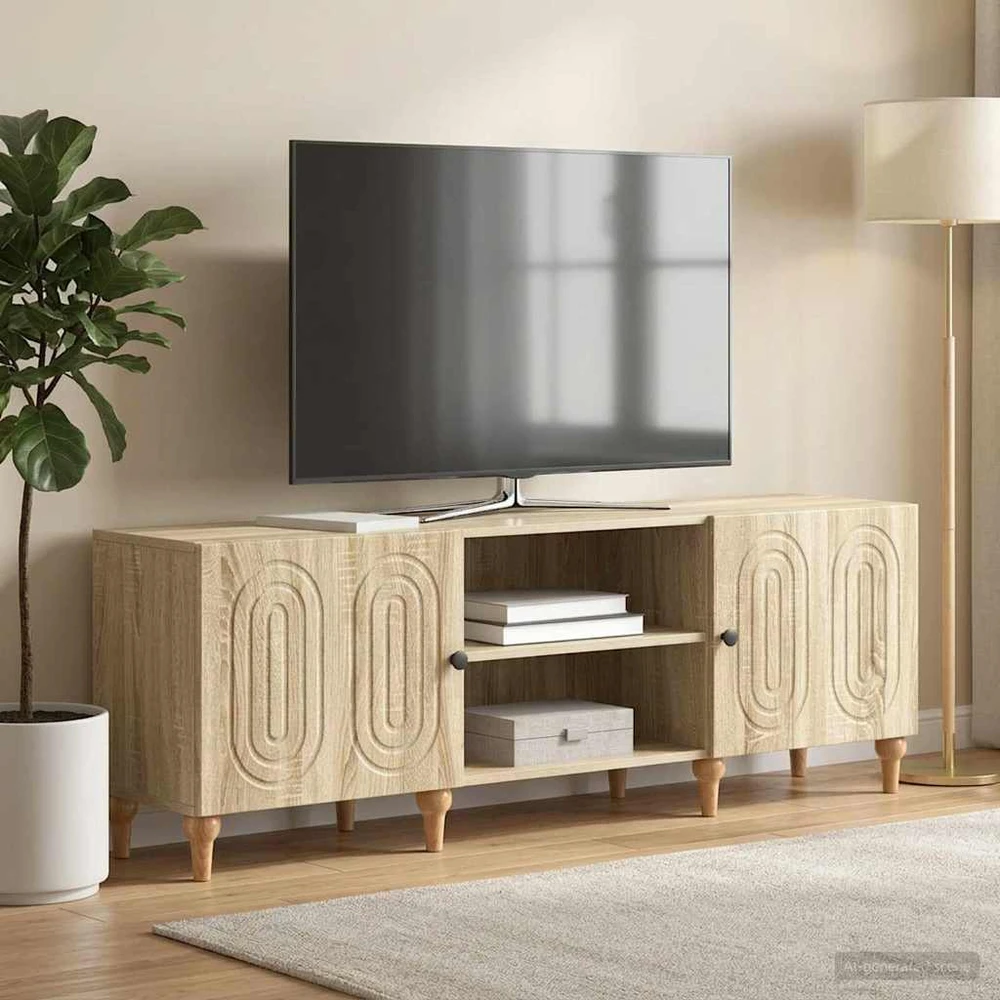 TV staliukas Televizoriaus spintelė 150 x 31 x 50 cm Sonoma ąžuolas