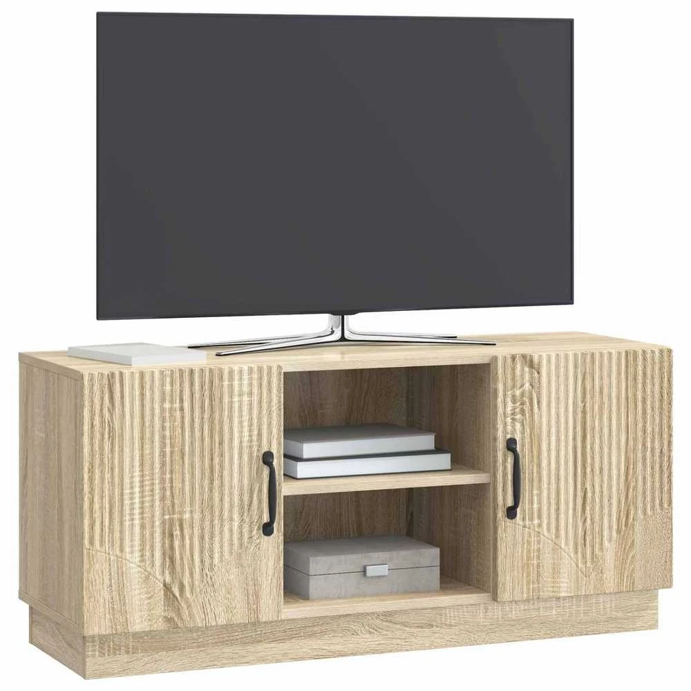 TV staliukas Televizoriaus spintelė 102 x 34,5 x 47 cm Sonoma ąžuolas