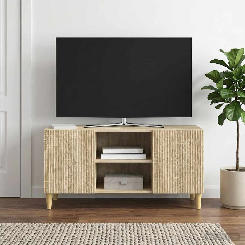 TV staliukas Televizoriaus spintelė 102 x 34,5 x 50 cm Sonoma ąžuolas