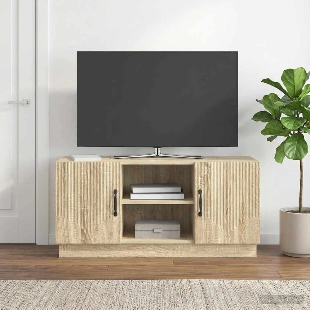 TV staliukas Televizoriaus spintelė 102 x 34,5 x 47 cm Sonoma ąžuolas