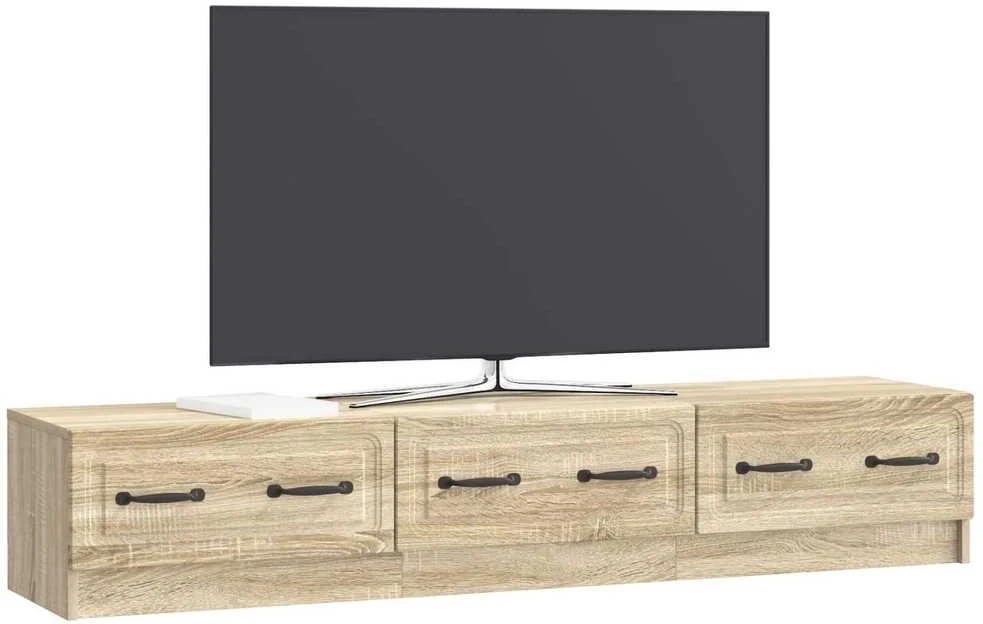 TV staliukas Televizoriaus spintelė 147 x 34,5 x 27 cm Sonoma ąžuolas