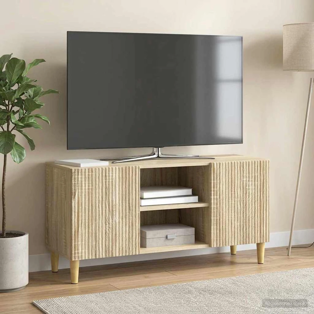 TV staliukas Televizoriaus spintelė 102 x 34,5 x 50 cm Sonoma ąžuolas