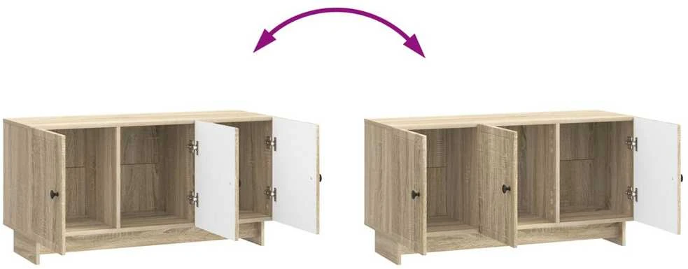 TV staliukas Televizoriaus spintelė 99 x 34,5 x 50 cm Sonoma ąžuolas