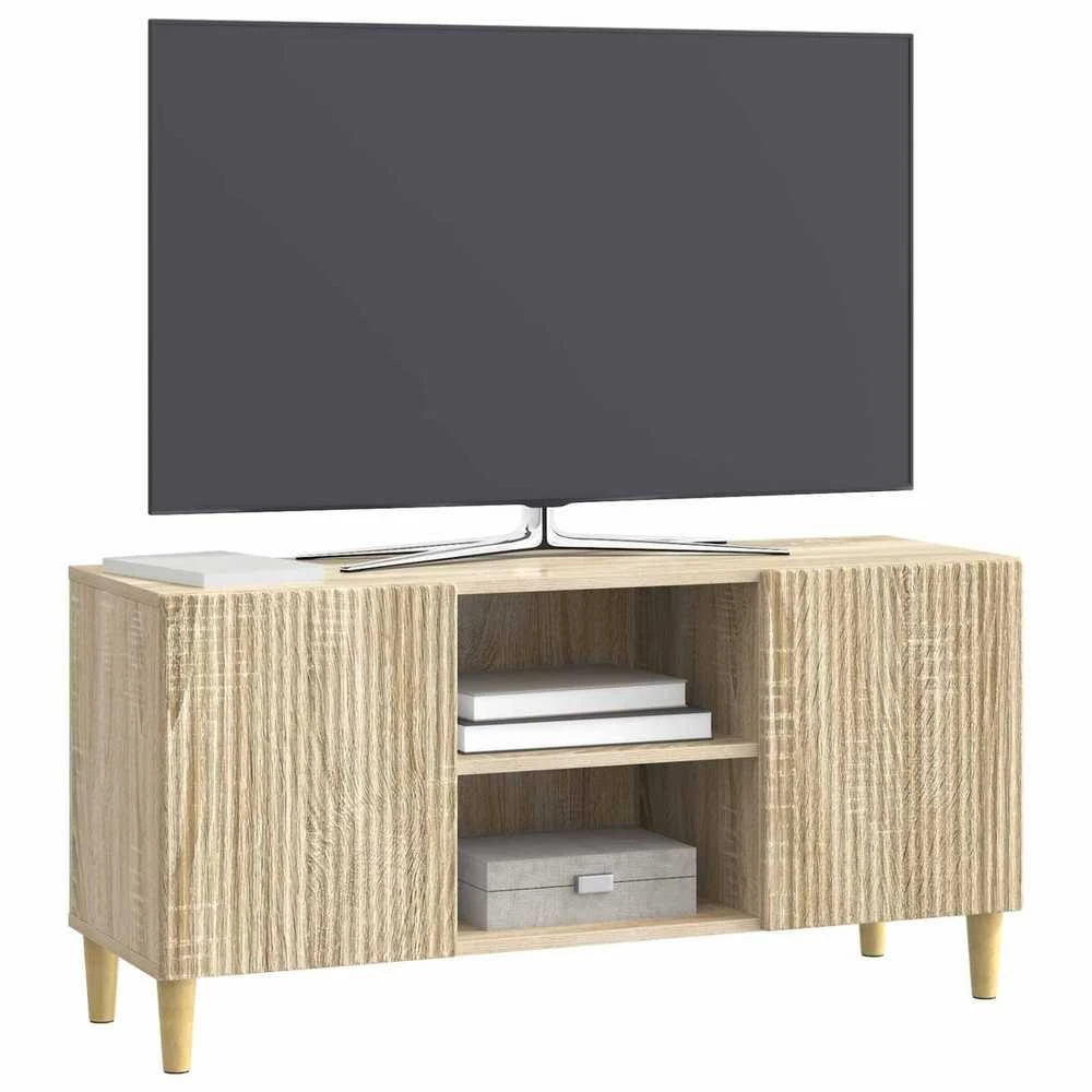 TV staliukas Televizoriaus spintelė 102 x 34,5 x 50 cm Sonoma ąžuolas