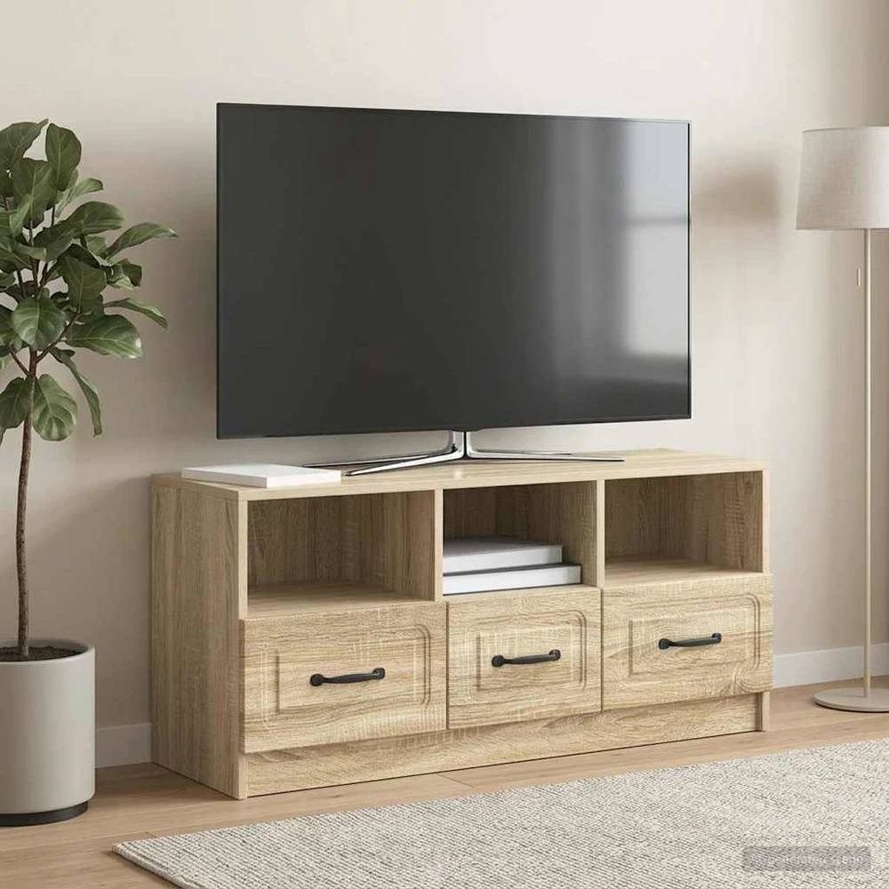 TV staliukas Televizoriaus spintelė Sonoma ąžuolas 102 x 34,5 x 47 cm