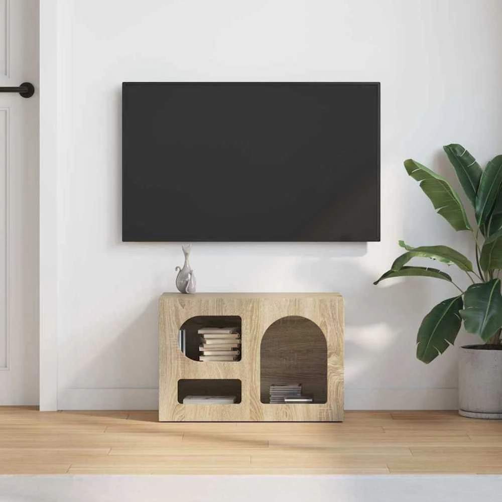 TV staliukas Televizoriaus spintelė ELST 60 x 35 x 40 cm Sonoma ąžuolas