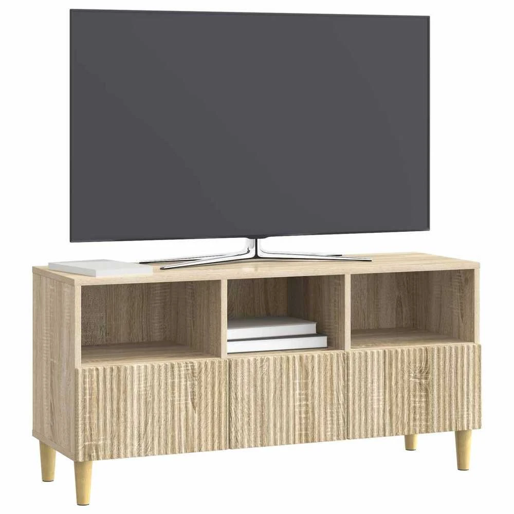 TV staliukas Televizoriaus spintelė 102 x 34,5 x 50 cm Sonoma ąžuolas