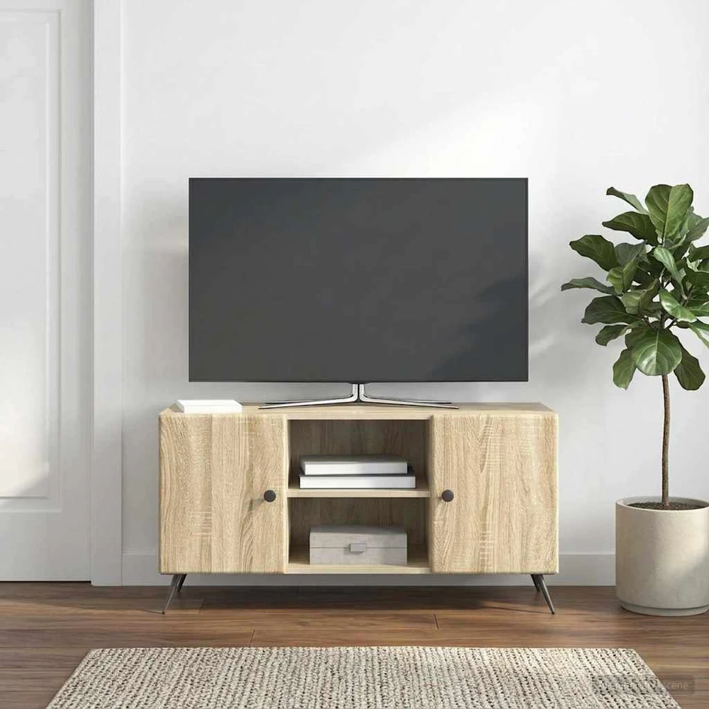 TV staliukas Televizoriaus spintelė 102 x 34,5 x 50 cm Sonoma ąžuolas