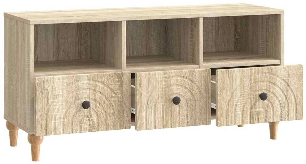 TV staliukas Televizoriaus spintelė 102 x 34,5 x 50 cm Sonoma ąžuolas