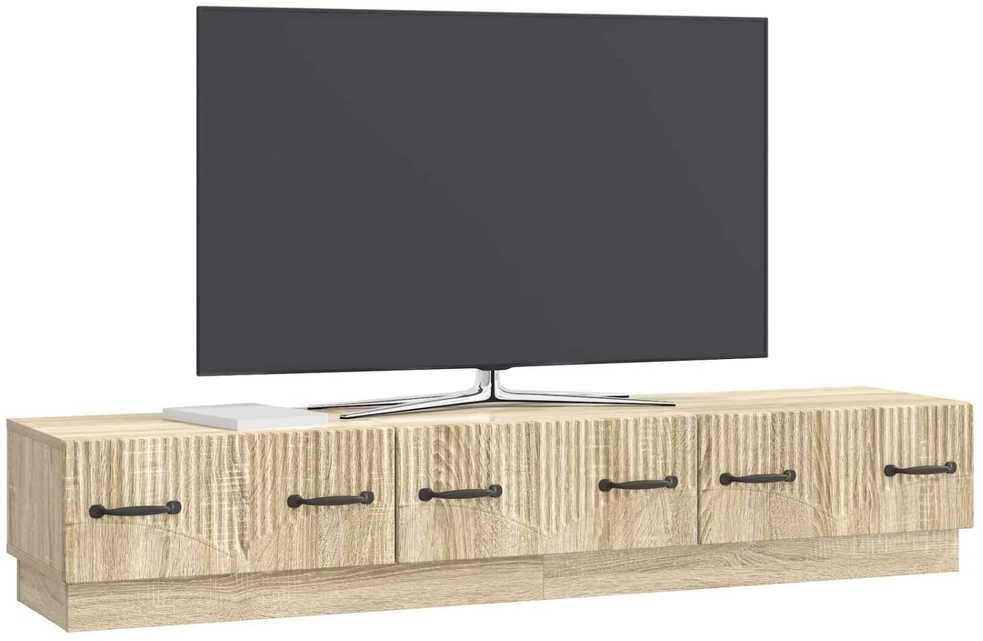 TV staliukas Televizoriaus spintelė Sonoma ąžuolas 147 x 34,5 x 27 cm