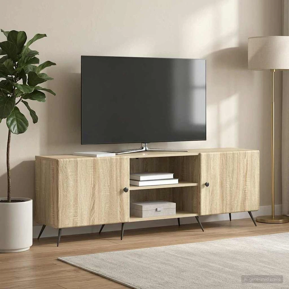 TV staliukas Televizoriaus spintelė 150 x 31 x 50 cm Sonoma ąžuolas