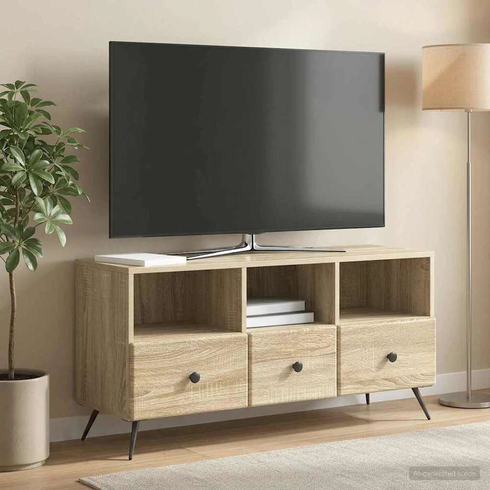 TV staliukas Televizoriaus spintelė Sonoma ąžuolas 102 x 34,5 x 50 cm