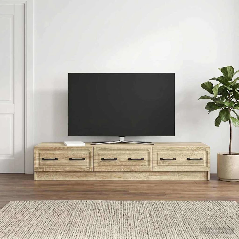 TV staliukas Televizoriaus spintelė 147 x 34,5 x 27 cm Sonoma ąžuolas
