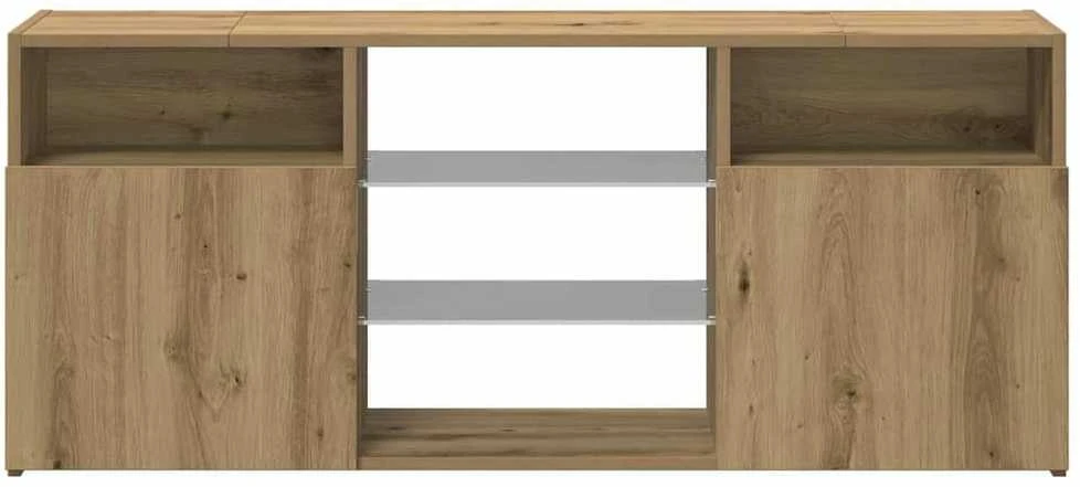 TV staliukas televizoriaus spintelė su LED lemputėmis Artisan ąžuolas