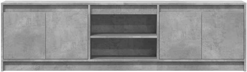 TV staliukas Televizoriaus spintelė su LED, pilka, 180x34x50cm, mediena