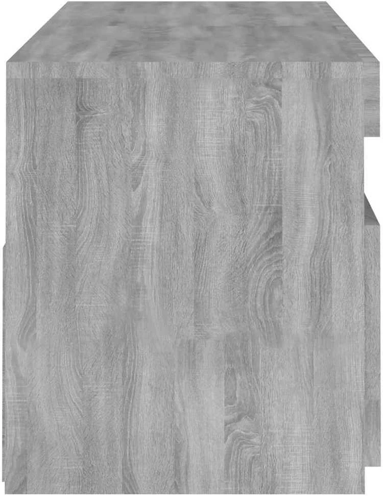 TV staliukas Televizoriaus spintelė su LED, pilka ąžuolo, 120x35x40cm