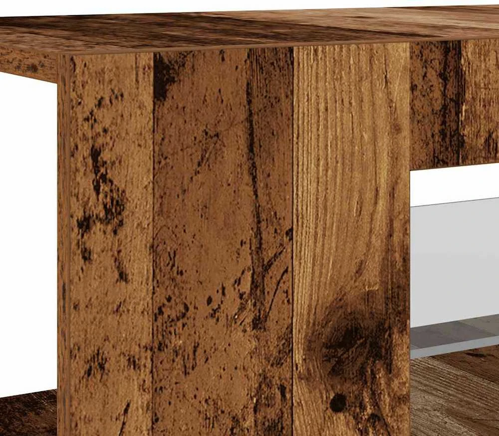 TV staliukas televizoriaus spintelė su LED lemputėmis Old Wood