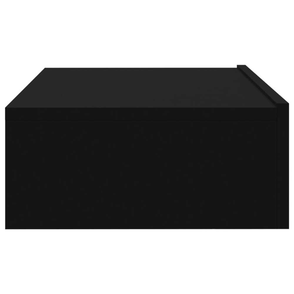 TV staliukas Televizoriaus spintelė su LED lemputėmis, juoda, 60x35x15,5cm
