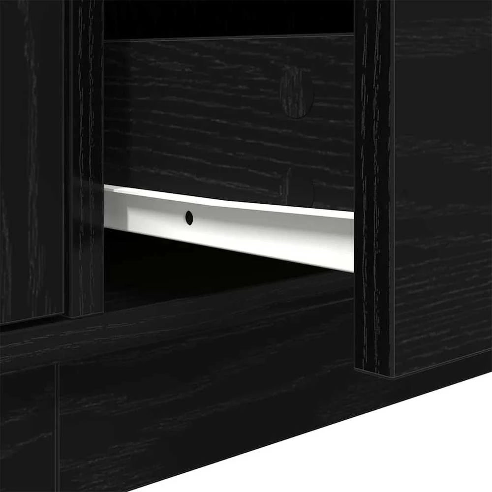 TV staliukas Televizoriaus spintelė su LED apšvietimu, 193,5x41x50 cm