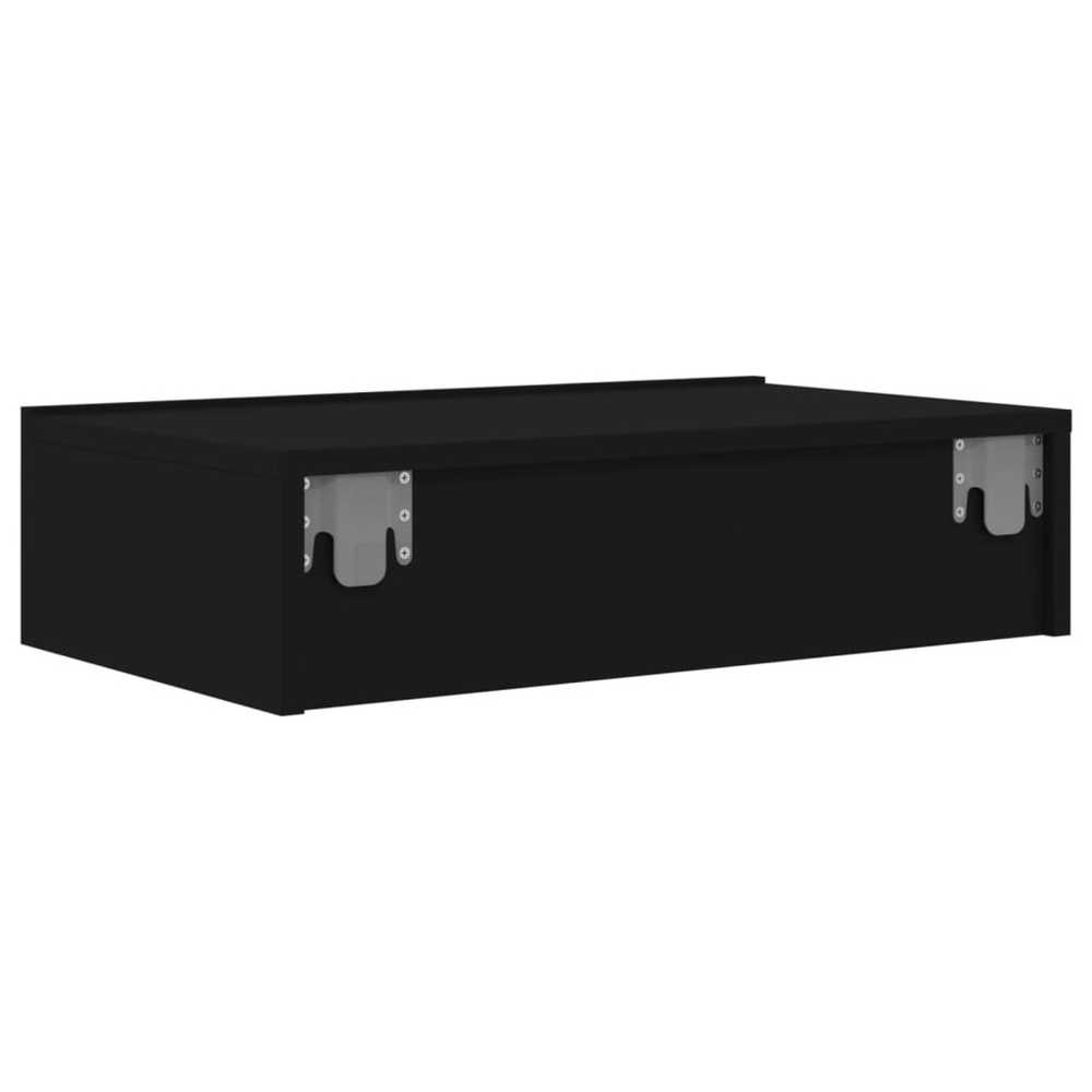 TV staliukas Televizoriaus spintelė su LED lemputėmis, juoda, 60x35x15,5cm