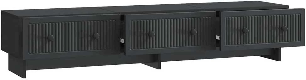 TV staliukas Televizoriaus spintelė 147 x 34,5 x 30 cm Juoda